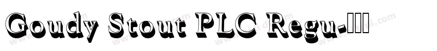 Goudy Stout PLC Regu字体转换